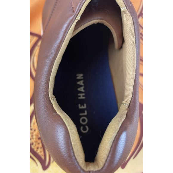 Cole Haan Grand Oxford Casual Shoes Mens 9.5 British Tan Leather Lace Up Sneaker